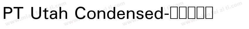 PT Utah Condensed字体转换